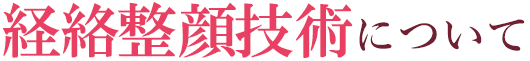 経絡整顔技術について