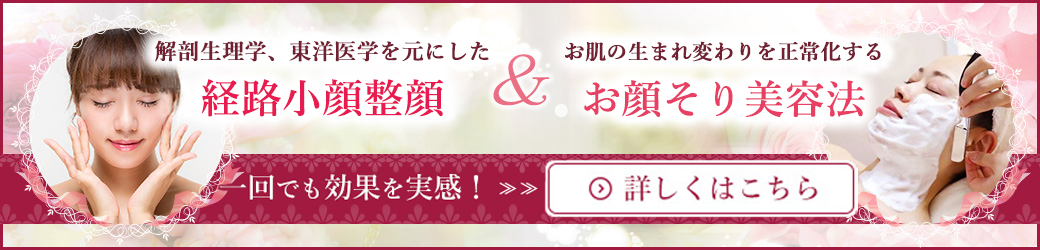 解剖生理学、東洋医学を元にした経路小顔整顔＆お肌の生まれ変わりを正常化するお顔そり美容法について